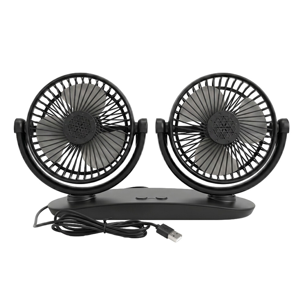 Car Cooling Fan Usb Power For Front And Rear Seat Cooling 3 Speed Adjustable Usb Plug 7754004674318