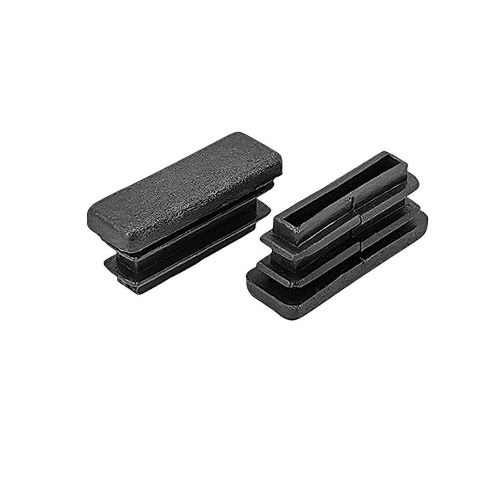 12Pcs Plastic Rectangle Blanking End Caps Furniture Leg Tube Insertion Plug 10X30mm 7755000597953