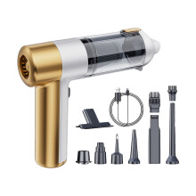 16000Pa Powerful Absorption Car Vacuum for Thorough Auto Interior Cleansing White gold