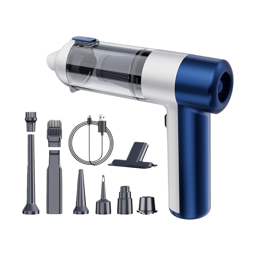 3 Speed Modifiable Car Vacuum With Long Battery Life Transportable Plan White/Blue 7754004729308