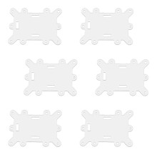 6Pcs Clear Acrylic Pin Clips Strong Attachment Prevents Loss Badge Holder Clips A