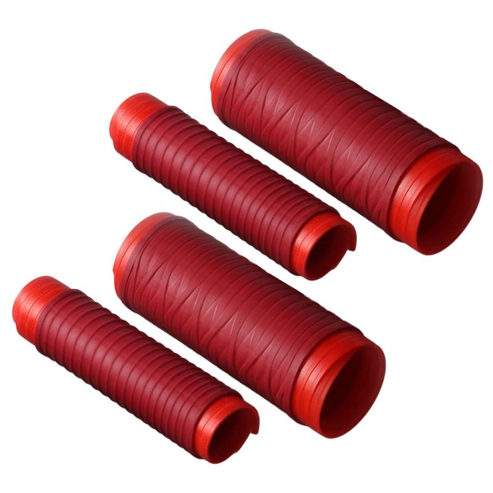 Comfortable Elastomer Handlebars Canopies Not Slip Motorbike Hand Holds Standard Red 7754004740211
