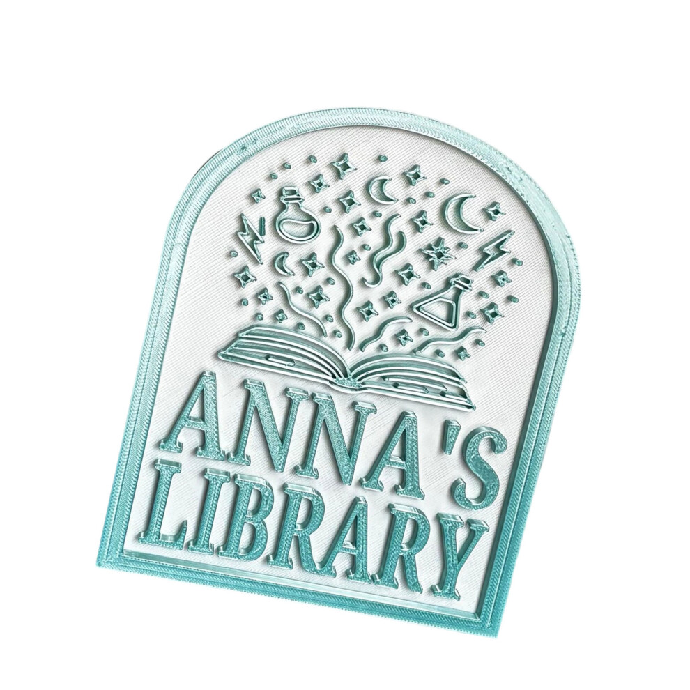 Three Dimensional Printed Library Identifier Sign Bookshelf Classification Sign 4 7754004715264