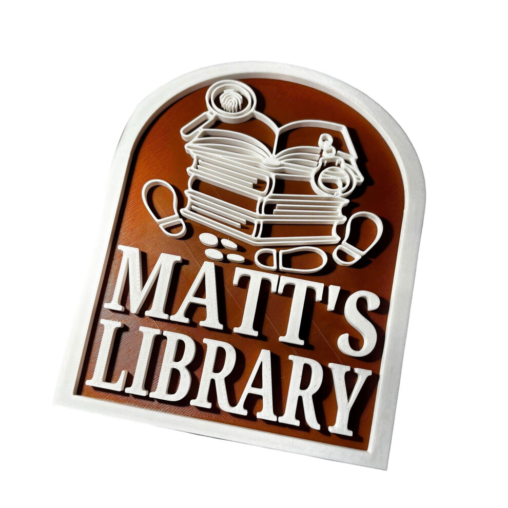 Three Dimensional Printed Library Sign Bookshelf Division Label Sign For Library 5 7754004715295