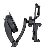 (dashboard holder) 2 in 1 WalkieTalkie Car Mount&Mobile Phone Clip Holder, Handhelds Radio Car SuctionCup BracketAdjustable Mount