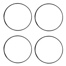4 Pieces Easy Wheel Rims Guards 19 Inch Self Stick Protectors for Automotive Black