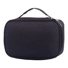 Desktop Organizers Pen Pouches Makeup Bag School Office Stationeries Supply Bag Black