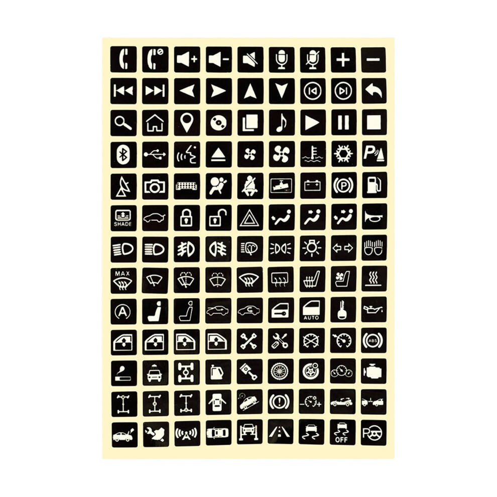 Absorb Glowing Pvc Stickers Decals For Car And Motorcycle Switches Type B Light/Dark 7754004702042