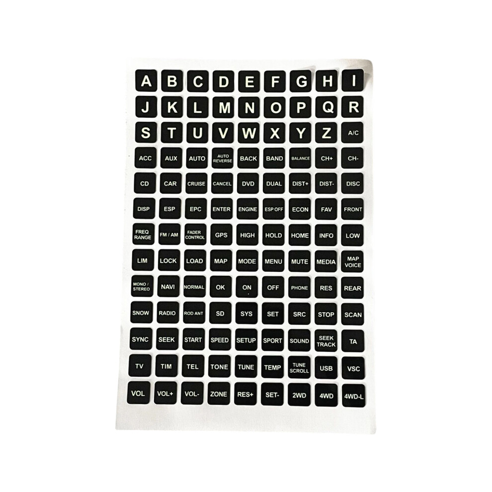 Backlit Button Stickers Decals Absorb For Environments Motorcycles Type J Light/Dark 7754004702066