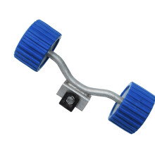 Boat Trailer Roller With Reinforced Brackets For Easy Watercraft Shaft and 2 rollers