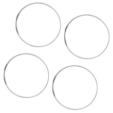 Pack of 4 19 Inch Aluminum Wheel Rims Protectors Easy installs No Tool Needed Silver