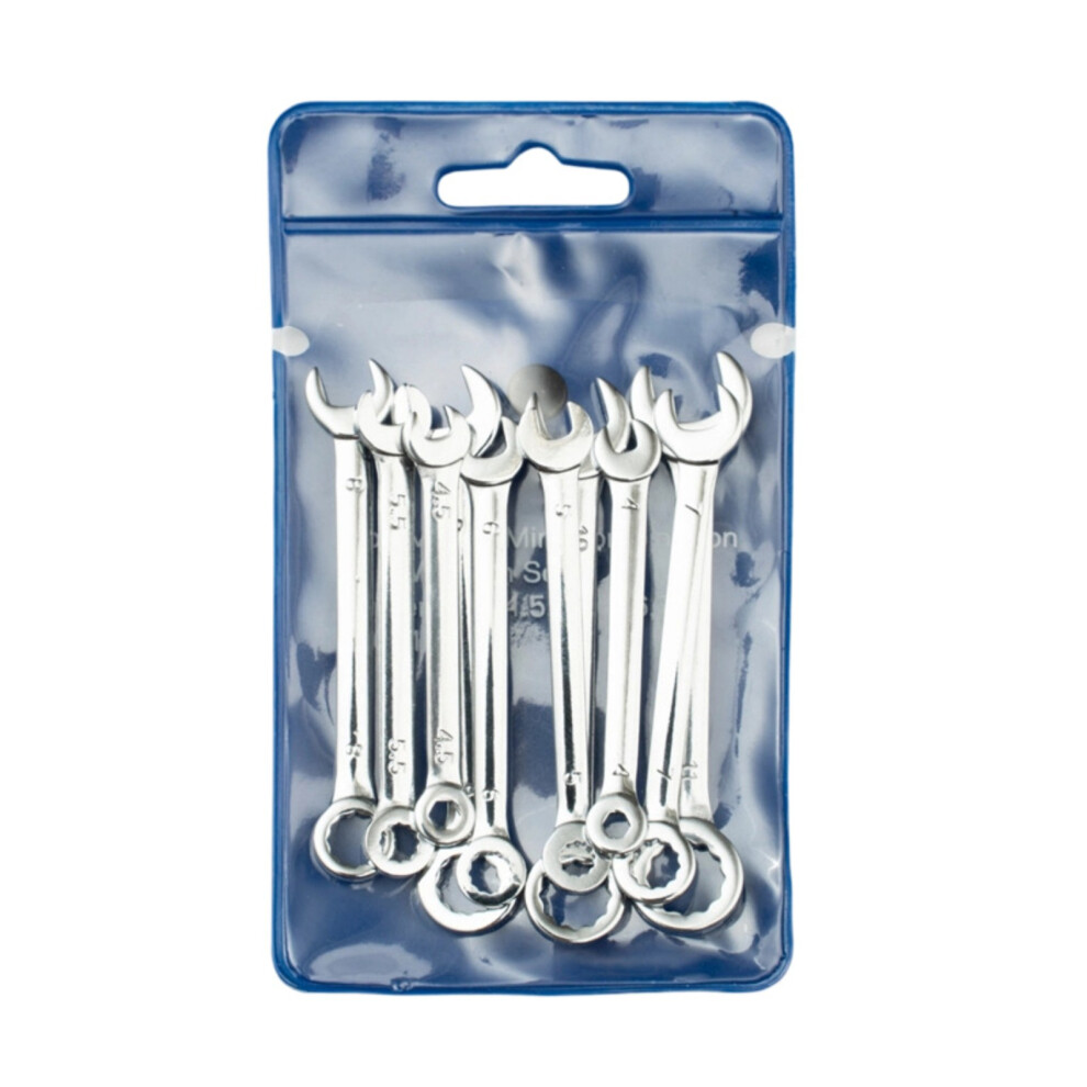 10Pcs Double Open End Wrench Spanner Lightweight Metric System Electroplating Model 7754004773875
