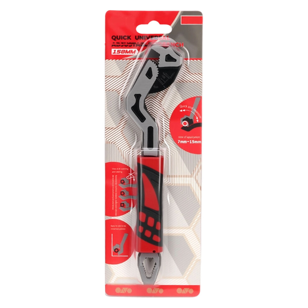 High Strength Alloy Steel Selfadjusting Wrench Featuring Adaptive Jaw 6 Inches Style B 7754004758803