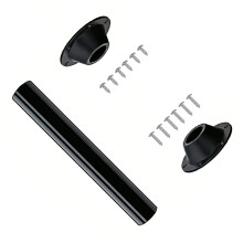 Adjustable Aluminum Construction RVs Table Leg With Base For Secure Black 27IN