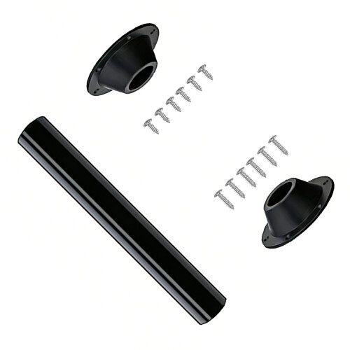 Adjustable Aluminum Construction RVs Table Leg With Base For Secure Black 27IN