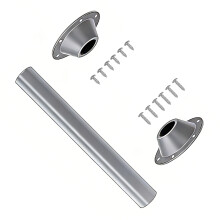 Aluminum Sturdy Rotatable RVs Table Leg System Includes Base And Hardware Silver 29IN