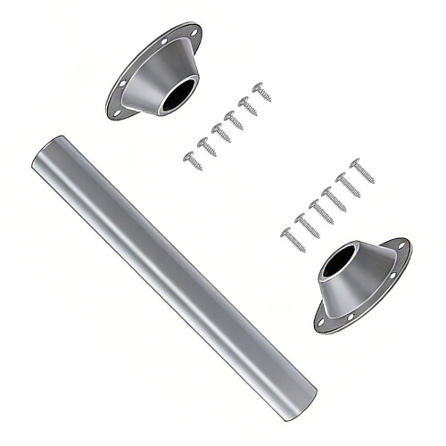 Aluminum Sturdy Rotatable RVs Table Leg System Includes Base And Hardware Silver 29IN