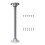 Adjustable Aluminum Construction RVs Table Leg With Base For Secure Silver 27IN 1