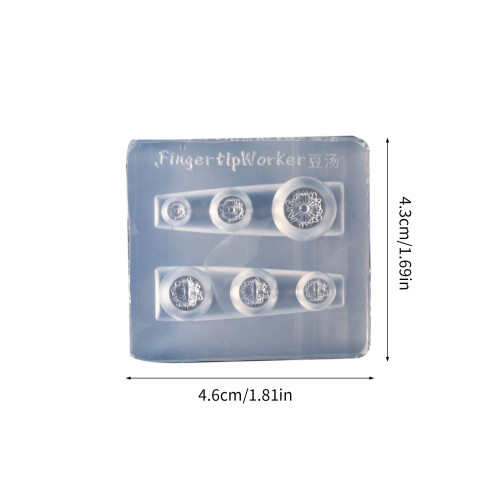 1Pair Silicone Nail Molds With 3D Eyeball Pattern For Dark Aesthetics 2