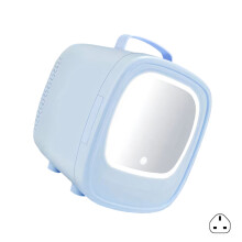 Travel Friendly Mini Fridge For Makeup 6L Storage Space Car Home Flexible Blue