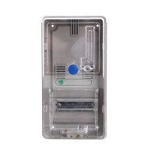 Clear Plastic Single Phase Meter Enclosure Box Case With Prepaid Card System
