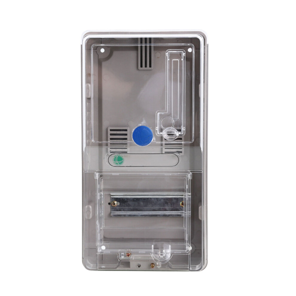 Clear Plastic Single Phase Meter Enclosure Box Case With Prepaid Card System 7754004676497