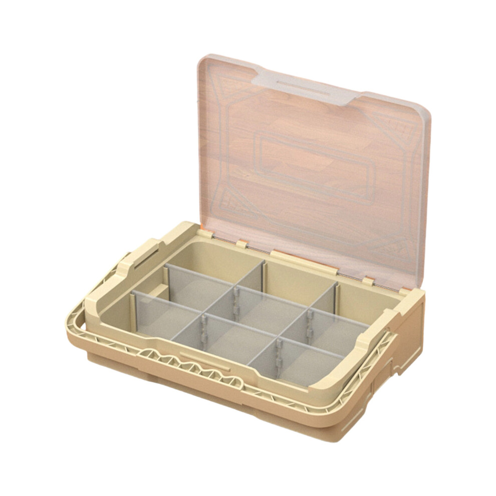 Multipurpose Workshop Organizer Container Removable Dividers With Carry Handle Yellow 7754004701953