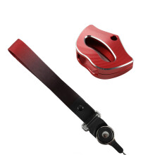 Protective Aluminum Key Holder Featuring Lanyard for RTS F3 2014-2024 Red