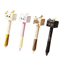 Cute Cats Gel Pen,Stress Relief Funny Gel Ink Pen Stationery Writting Pen 4 pack