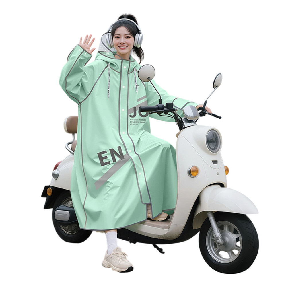 High Visibility Reflective Safety Raincoat For Commuting Delivery Rain Suit Xl Green 7754004756335