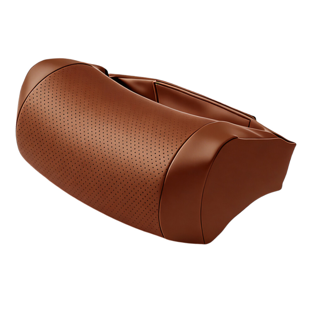 Comforting Layer Headrest Neck Pillow For Cars Promotes Correct Posture On Drives Brown 7754004687417