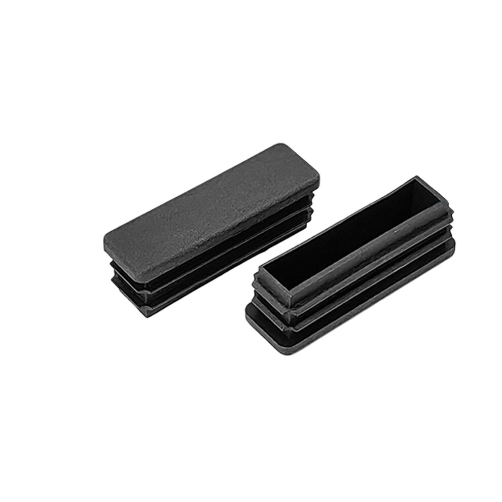 12Pcs Rectangle Blanking End Caps Insert Blanking Stopper Easy To Install 15X50mm 7755000597496