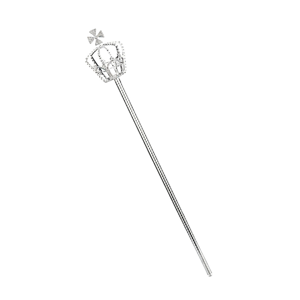 Rhinestones Decors Fairies Wand Queen Scepter For Outfit Enhancement Theme Event 52cm