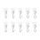 Quick Release Campers Awning Hook ABS Metal Construction Corrosion Resistant White 10 1