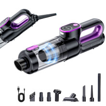 Auto Vacuum Cleaner 19000Pa High Power Car Blower Vacuum Upgrades for Black and purple
