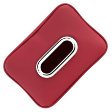 Multiple Functional Auto Tissue Holders Leather Construction Not Slip Secure Fastening Red
