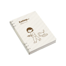 A 5 B5 Removable Rings Notebook With Premium Paper Customizable Covers B5 Coffee color