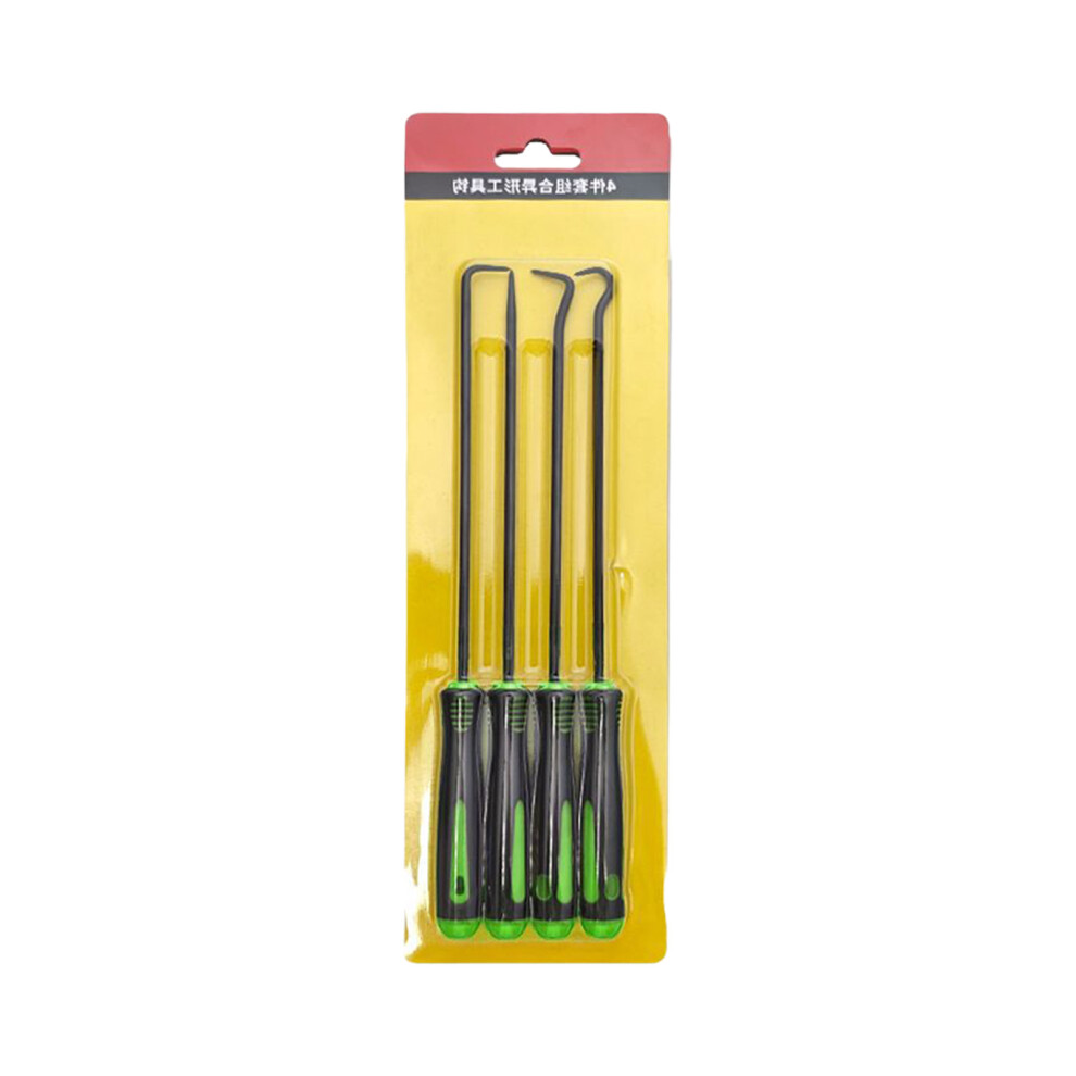 Auto Vehicle Removal Pick Hook O Rings Seal Gasket Puller Remover Repair Long 4Pcs Black 7754004720527