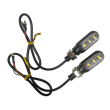 Mini Dynamic LED Turn Lights Weatherproof Construction Lamp Pair for Motorcycles Clear