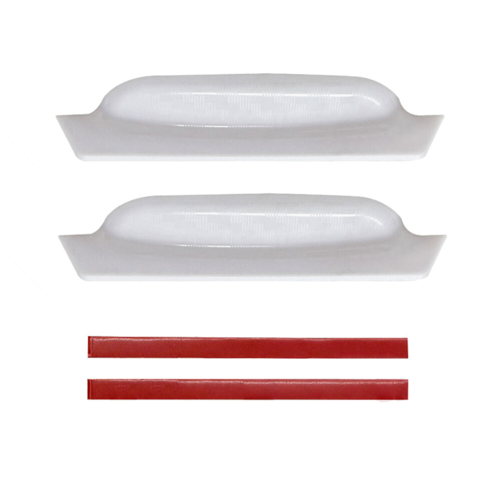 Universal Vehicle Camera Rain Guard Abs Construction Clear Visibility Design White 7754004751743