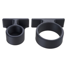 Car Seat Back Umbrella Rack Strong Plastic Construction For Long black single hole