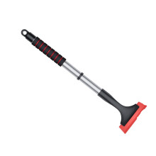 Frost Removal Tool Ice Scraper Extendable Car Windshield Snow Shovel Red telescopic model