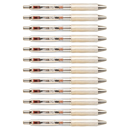 Retractable Office Pen 0.5mm Dark Ink Fast Dry Technology Study Work Supplies r