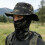 Adjustable Breathable Cotton Polyester Boonie Cap Sunhat For Outdoor Activity Black 9