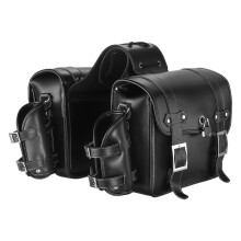 Waterproof Travel Luggage Storage Bag Over Saddlebags Motorbike Accessories Black