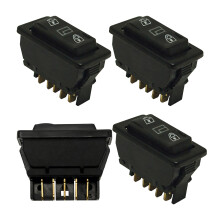Universal Car 5pins DPDT Power Door Glass Switches Door Lock Control Black Switches 4 pack