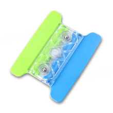 Adjustable Hardness Car Film Squeegee Magnetic TPE Scraper For Vinyls Blue Green