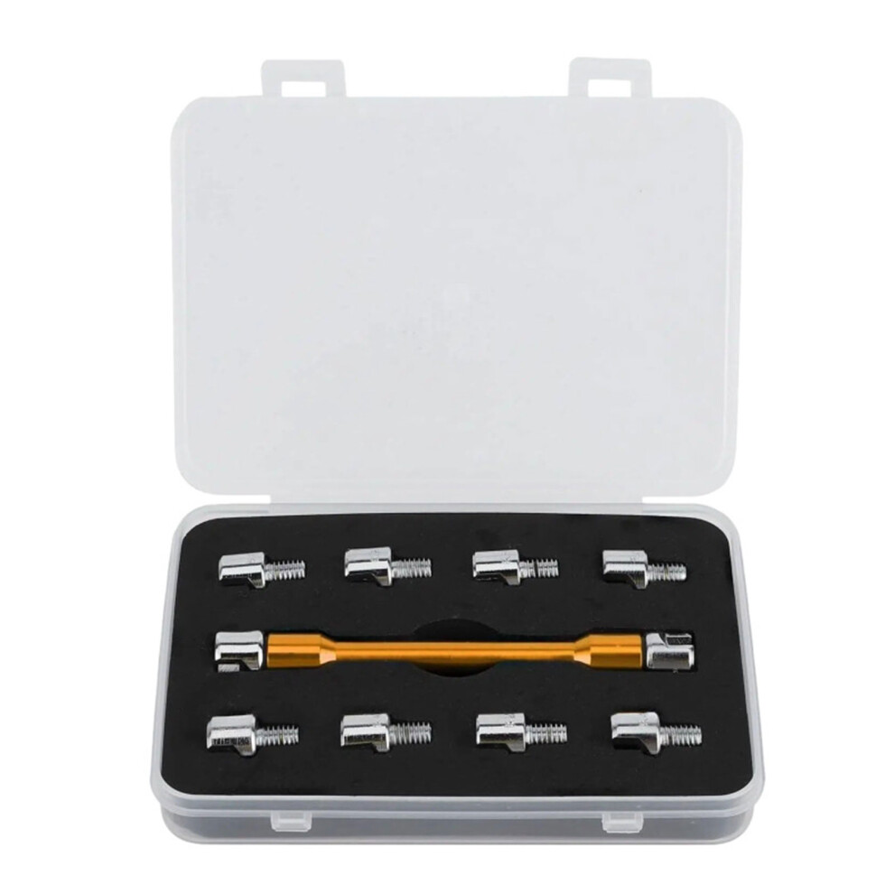 Universal Motorcycle Spoke Adjustment Tool Wrench Set For 5.0-6.8Mm Spokes Gold 7754004717725