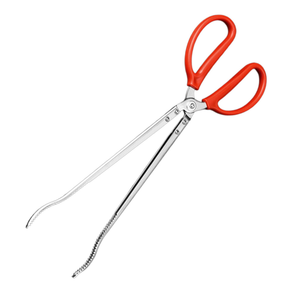 Seafood Hand Tool Stable Multifunction Stainless Steel Eel Tongs Eels Clip 38Cm Curved 7754004679436