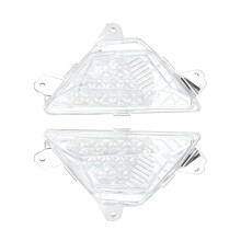 Motorbike LED Turn Indicators Extreme Bright Impermeable Front Transparent color